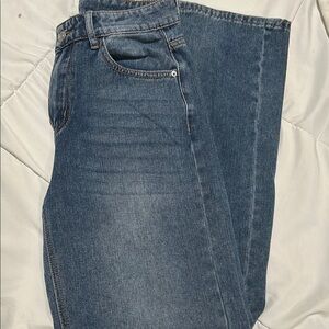 Classic Blue Distressed Denim Jeans